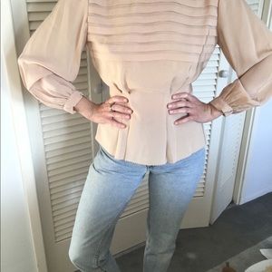 Vintage nude colored blouse